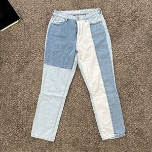 PacSun Two-Tone Straight Leg Jeans